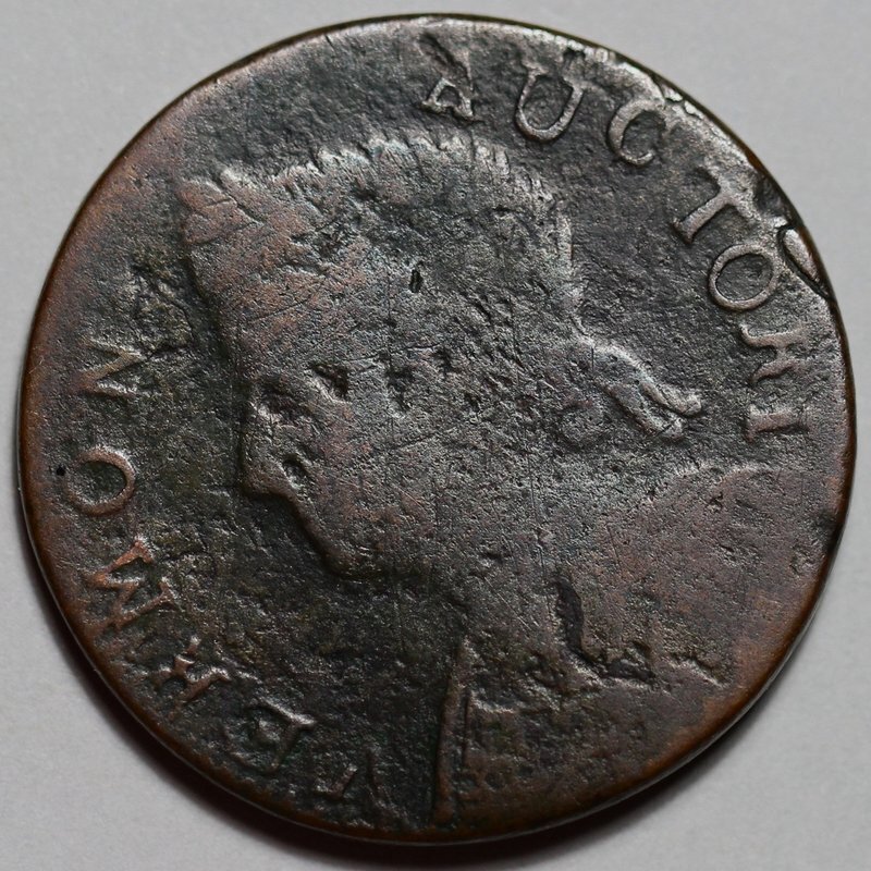 1786 Vermont Colonial Copper, Bust Left, RR-11, R4