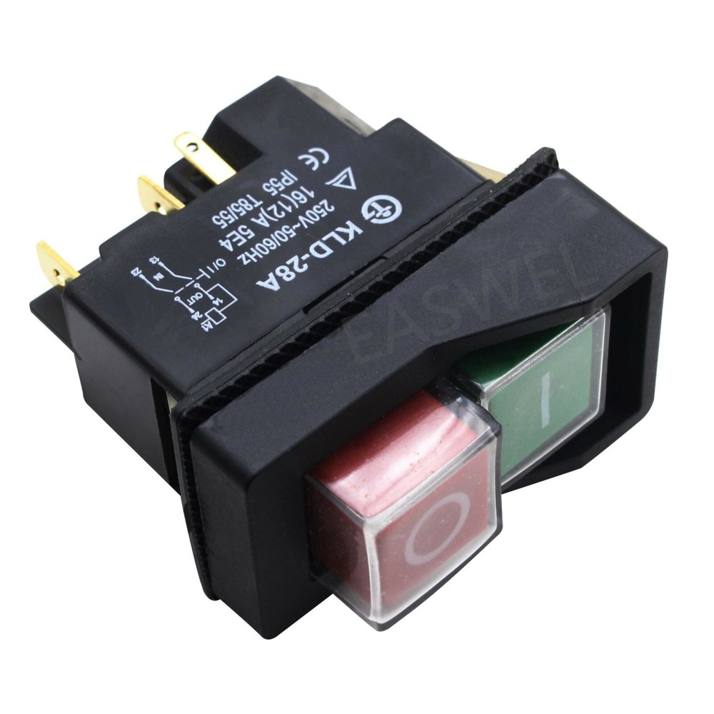 KLD28A switch - on / off switch HD push button 16A max. 250V max. NEW