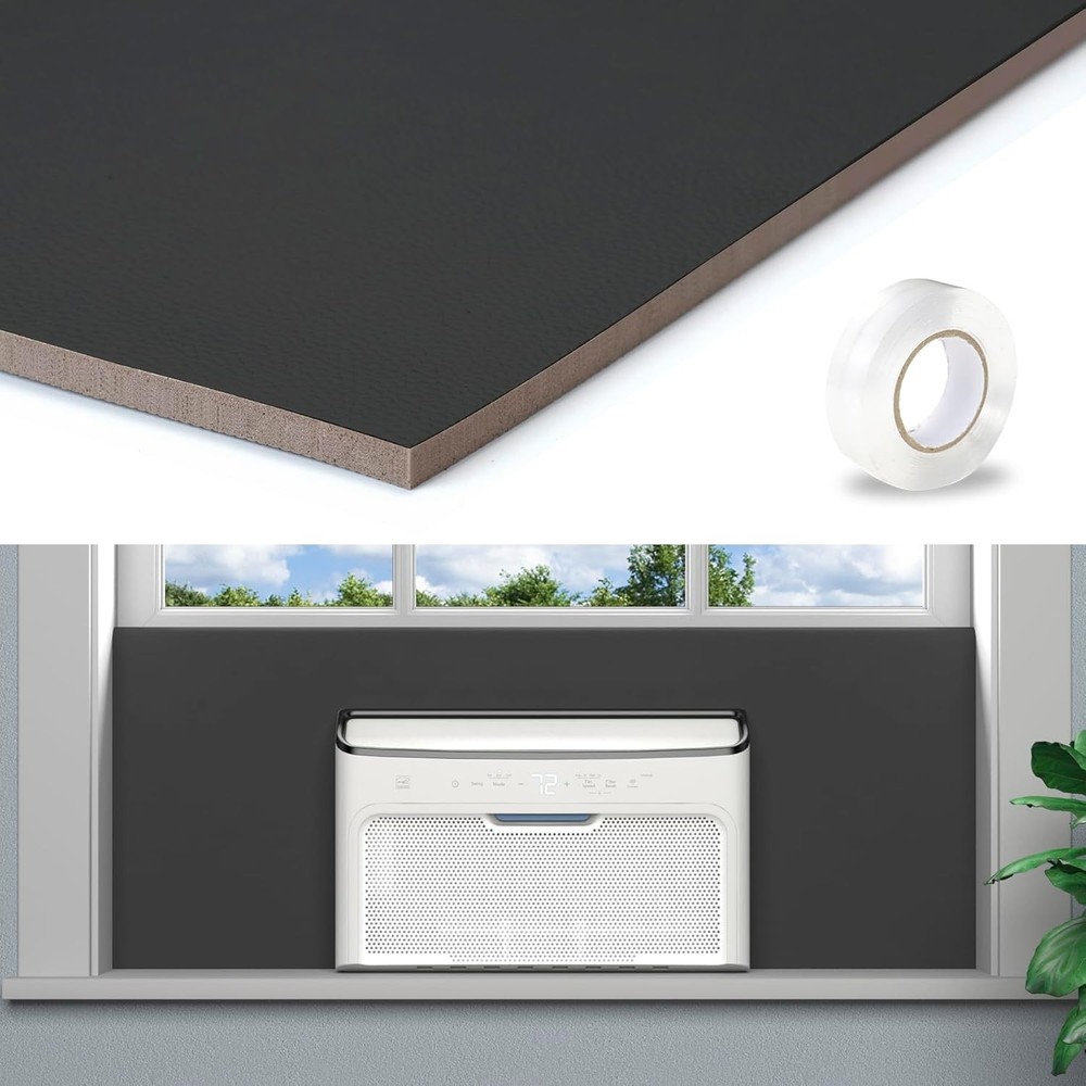 Window Air Conditioner Side Panels 48" Extended Width Full Surround AC Foam