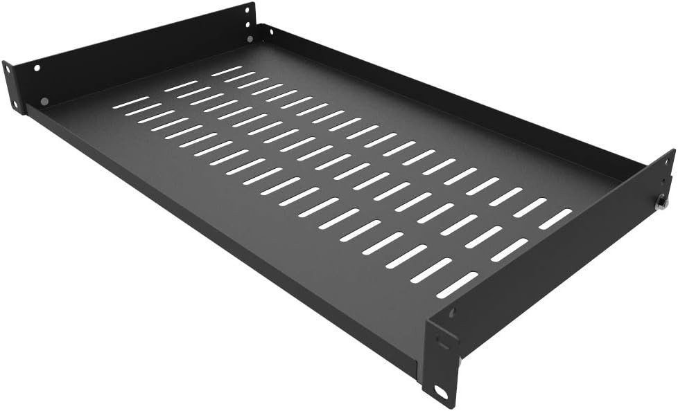 Versatile 1U Rack Shelf 10" Deep for IT Cabinets with Disassembled Structure