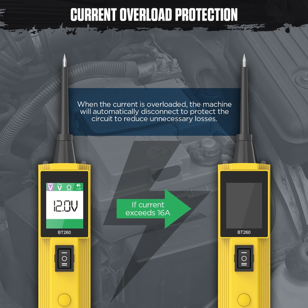6V-30V Car Battery Circuit Tester Probe Auto Electrical System Powerscan Tester
