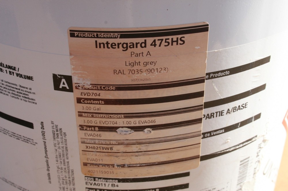 International Intergard 475HS Part A Epoxy 3GL - Light Grey
