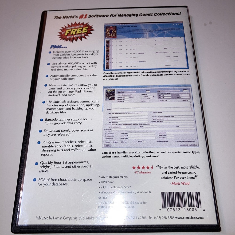 ComicBase 2015 DVD(4 Disc Set) ARCHIVE EDITION Software