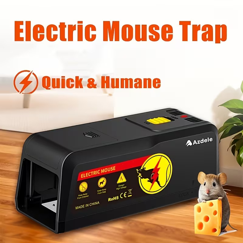 ELECTRIC MOUSE & RAT KILLER - COMPACT ELECTRONIC PEST TRAP WITH ZAPPER FUNCTION