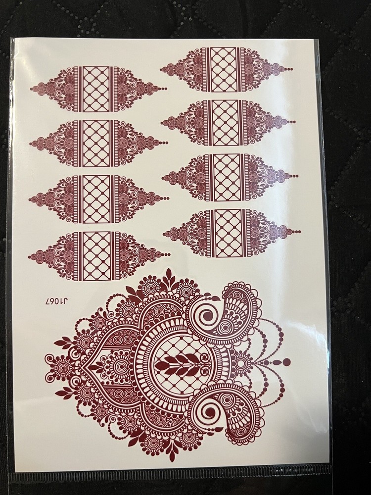 henna stickers