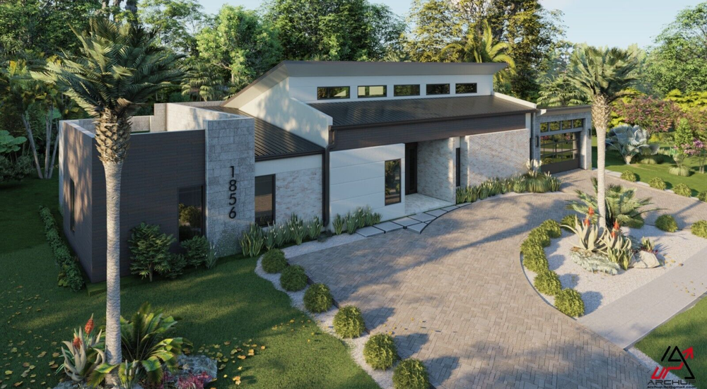 BLUEPRINTS CONTEMPORARY HOUSE PLAN ARCHUP #116