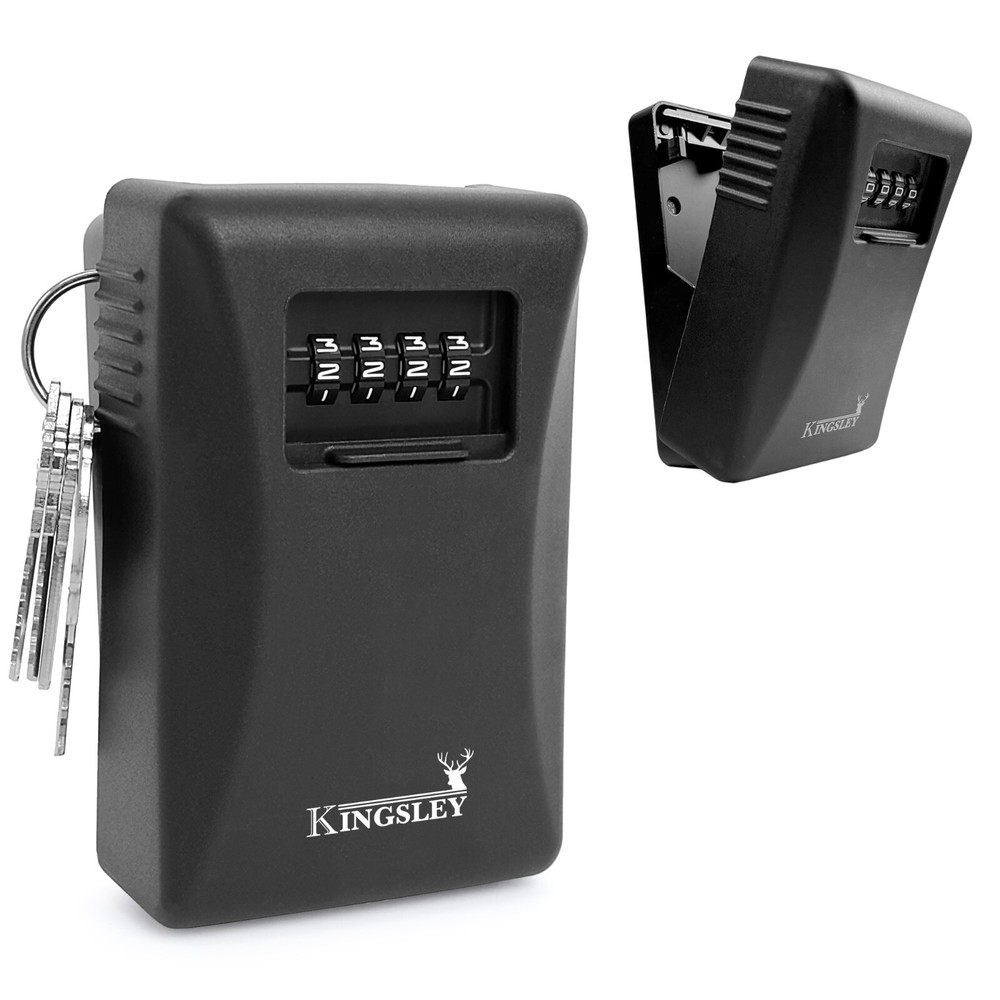 12 PACK Kingsley Guard-a-key Wall Mounted Lock Box, Key Storage Key Box, Large