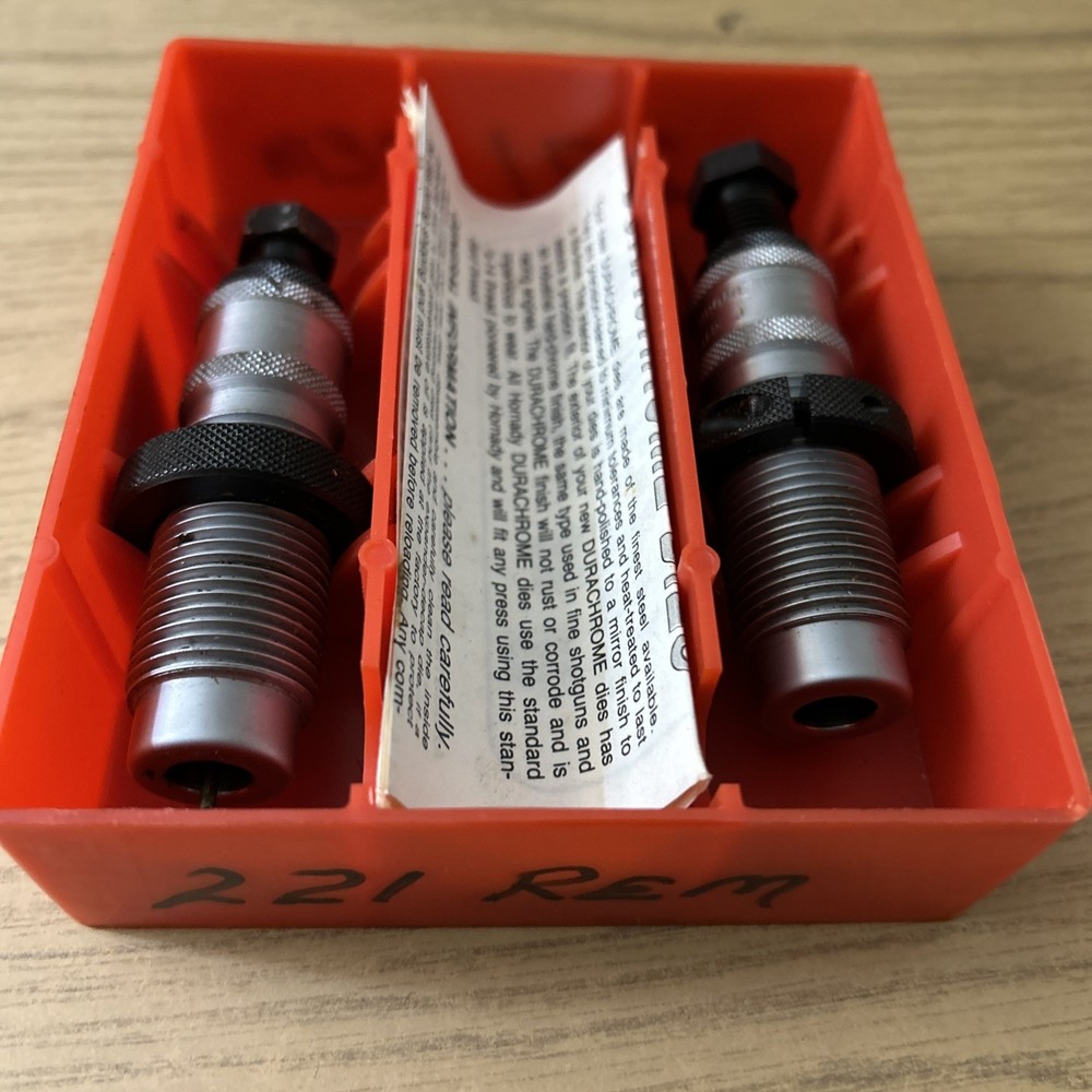 PACIFIC DURACHROME .221 REMINGTON  FL RELOADING DIE SET