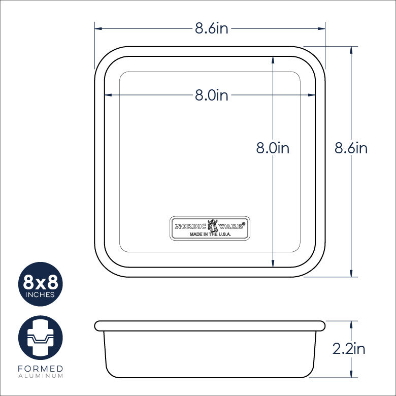 Nordic Ware 8 x 8 Square Cake Pan