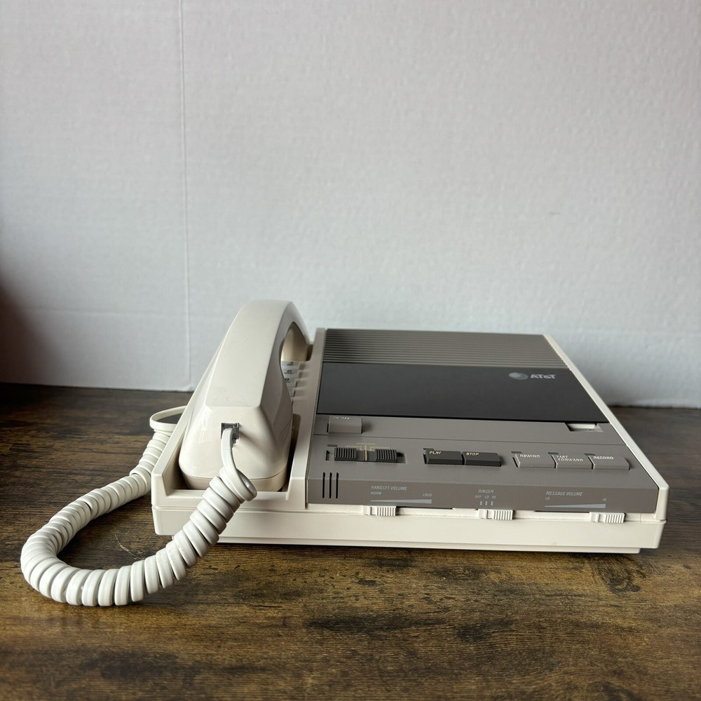 AT&T Model 1510 Answering System Retro 2-Way Programmable Office Phone - White