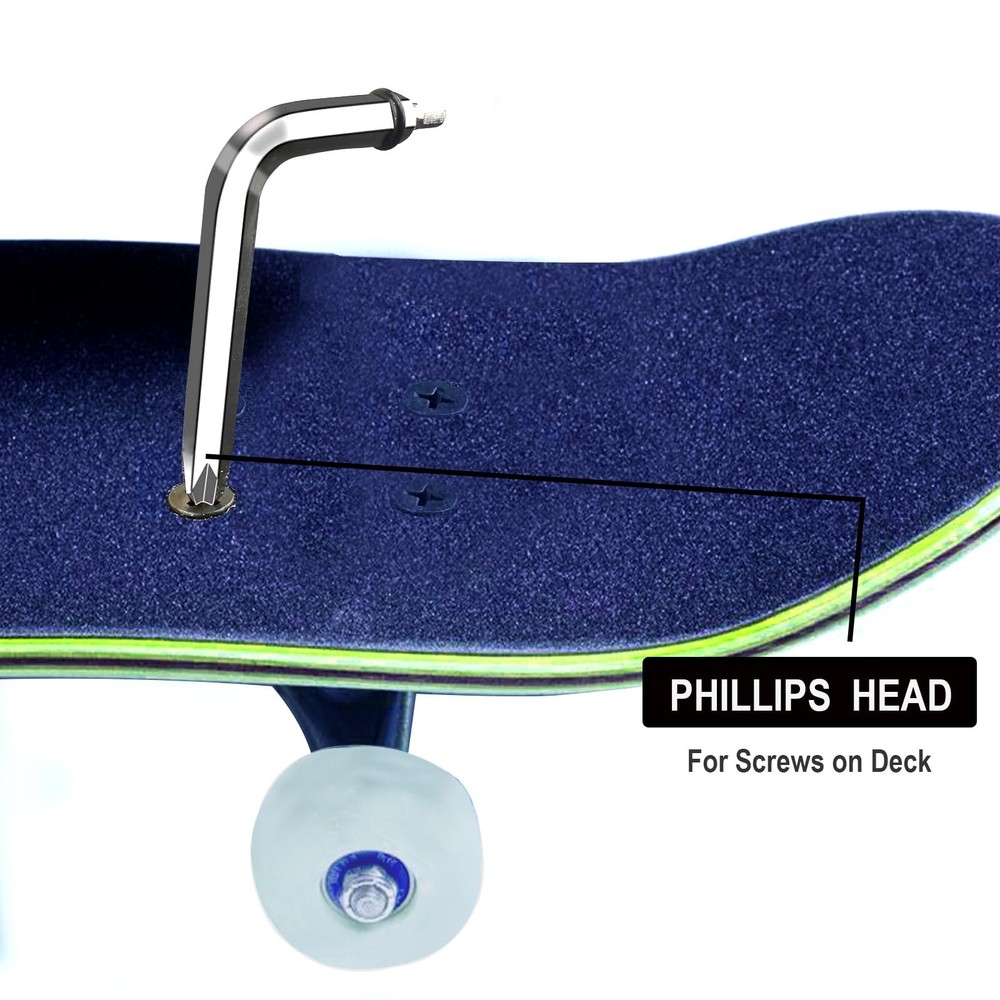 Professional Skate Tools, All-in-One Multi-Function Portable Skateboard T Tool