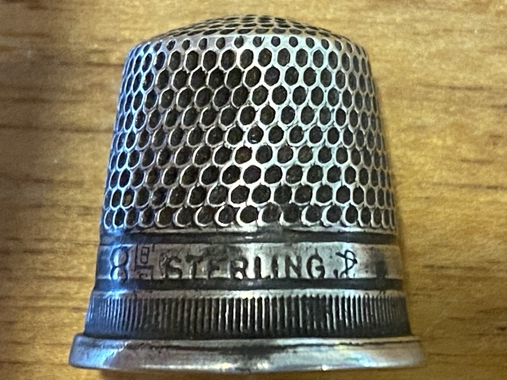 Antique Sterling Silver Thimble 8