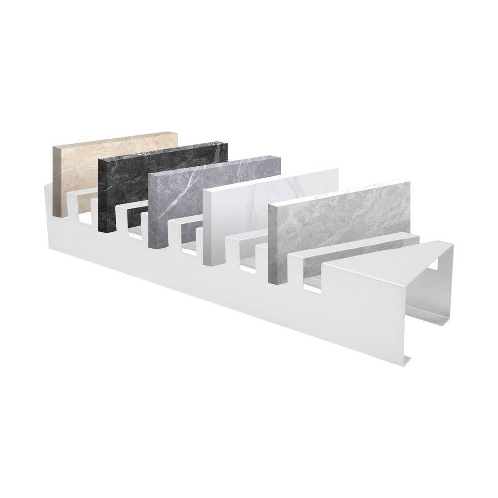 Small Tile Display Rack, Countertop 10 Slots Tile Display Stand, Tile Display