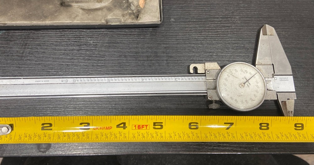 Central Tools Stainless Steel Dial Caliper With Case Untested