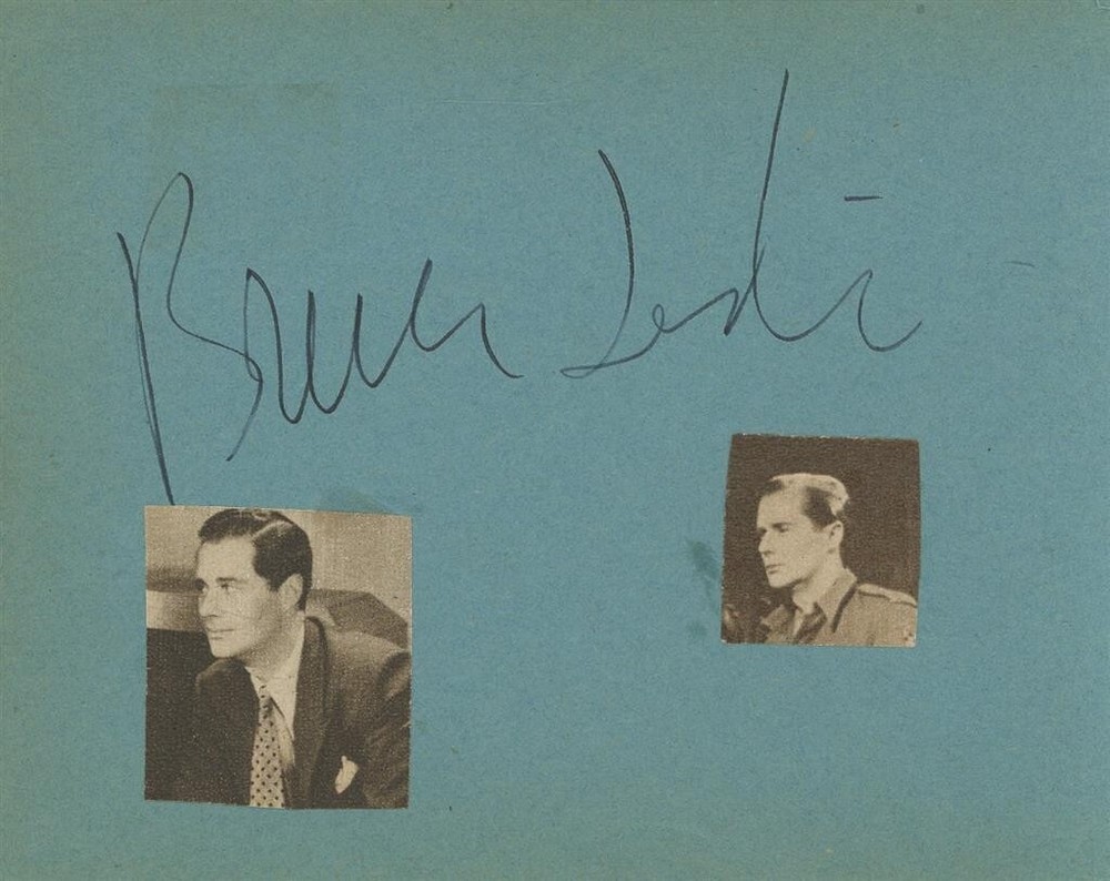 Bruce Lester- Signed Album Page