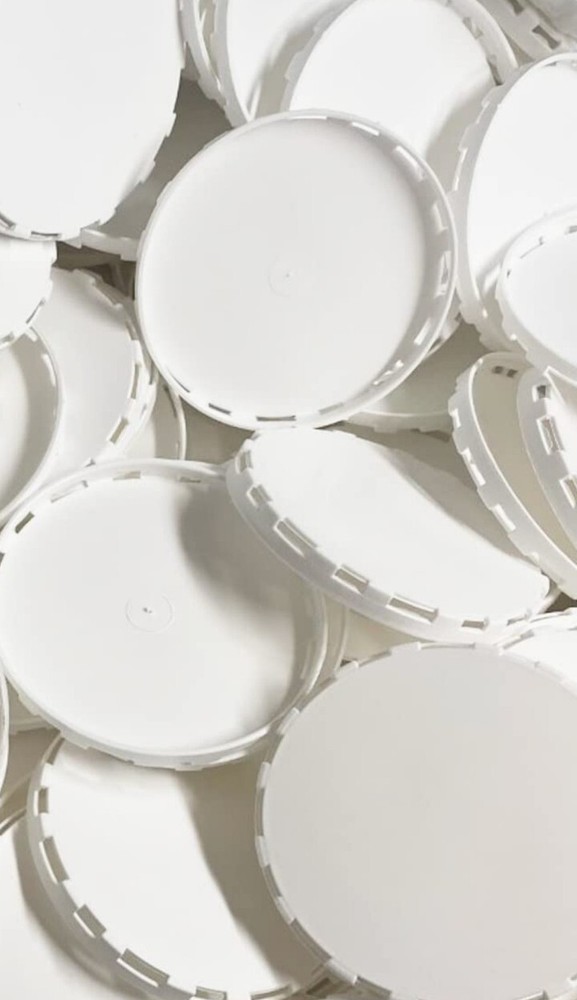 100 Pack Of White Keg Caps Vented Vent