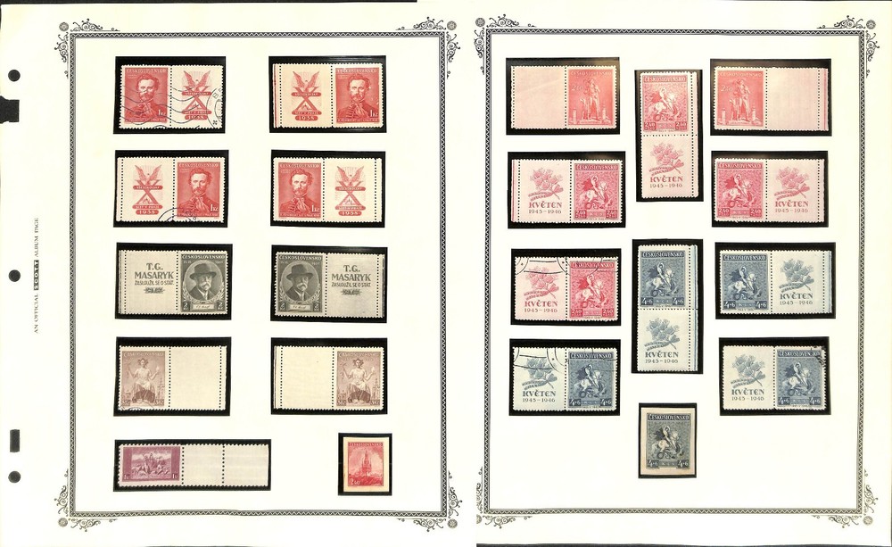 Czechoslovakia Stamp Collection, Specialized World War 2 Overprints & Label (CD)