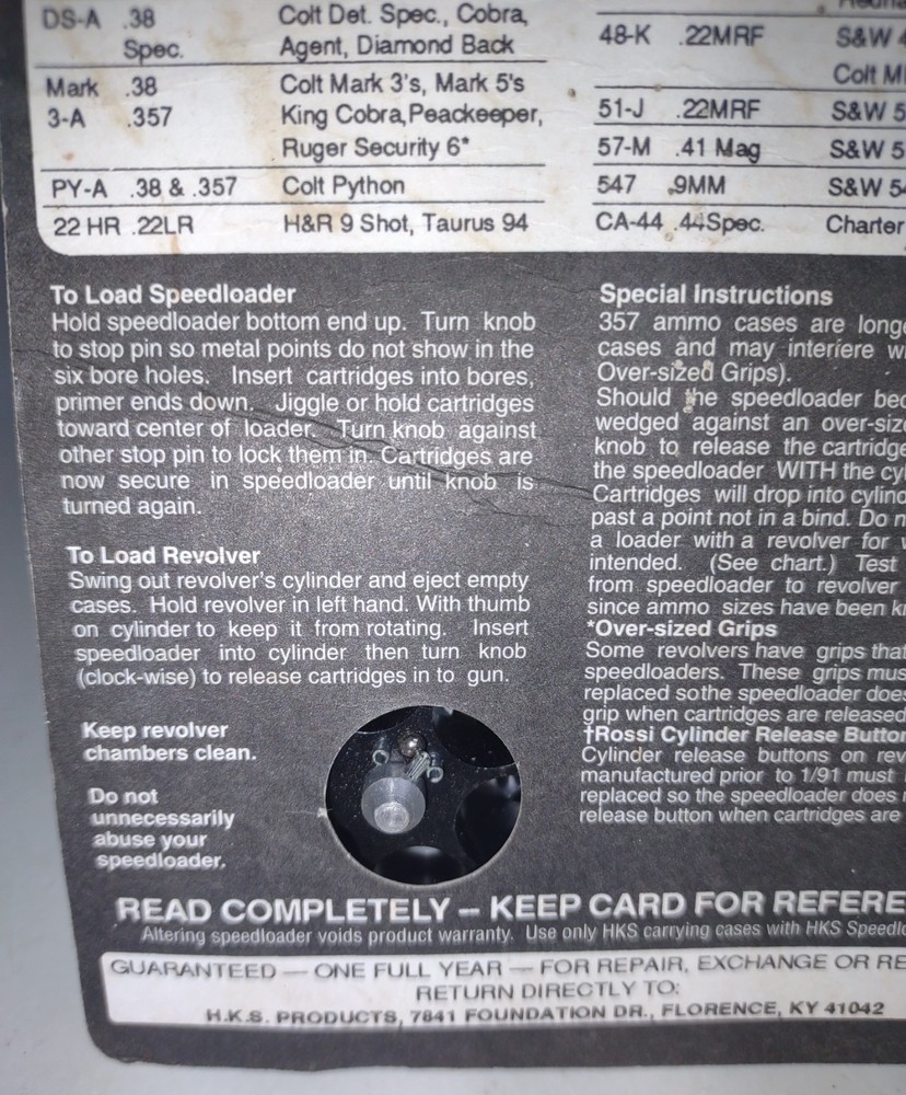 HKS Speedloader Model PY-A New