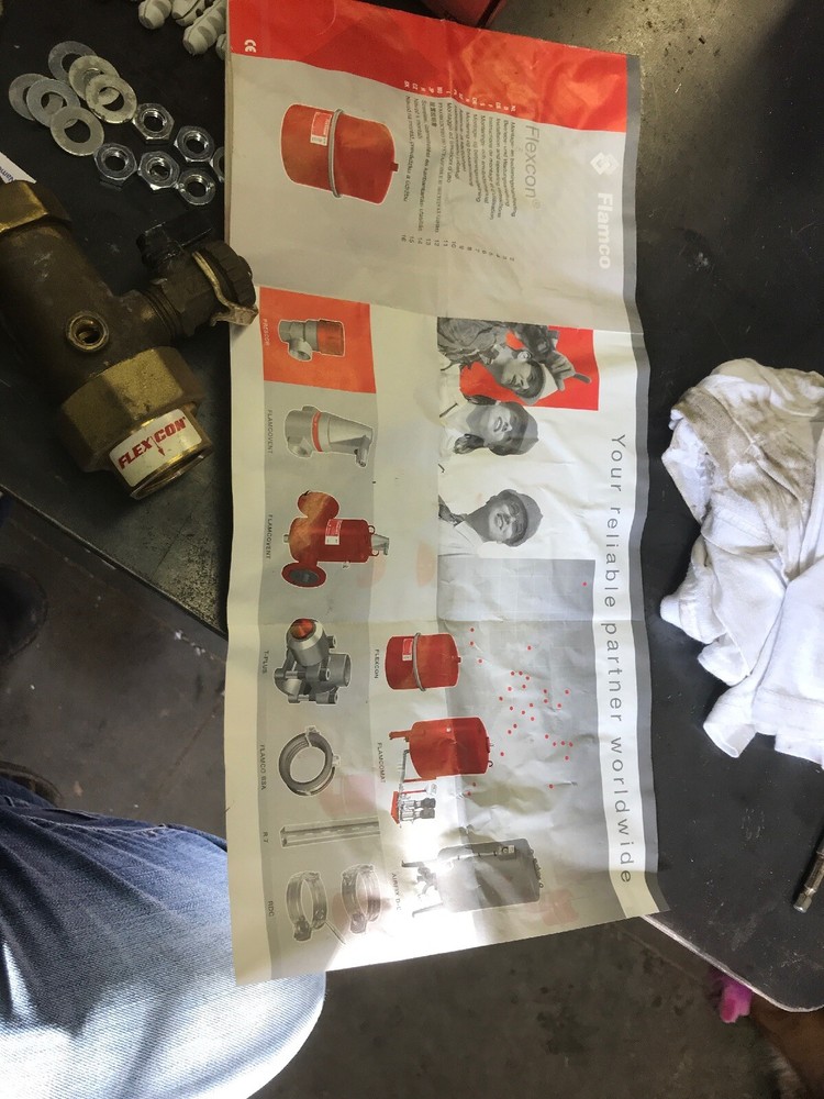 Flexcon Flamco 80-1000L 27293 Connection Unit 1” New Expansion Vessels Safety