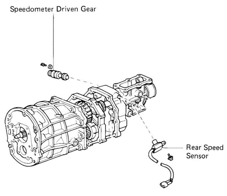Toyota R154 Speed Sensor Delete Plugs