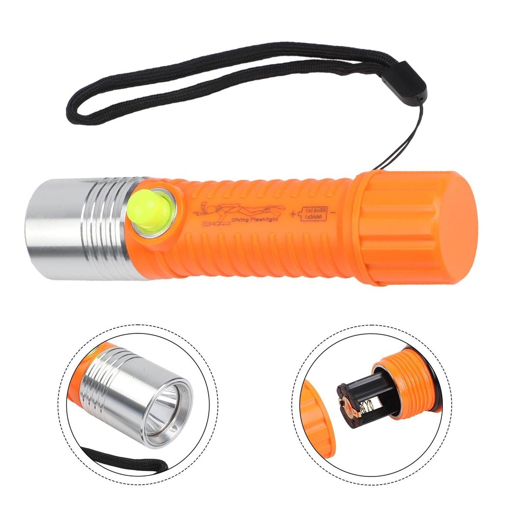 Pratical Flashlight Underwater Lamp Anti-abrasive Free-scratch Shock-proof