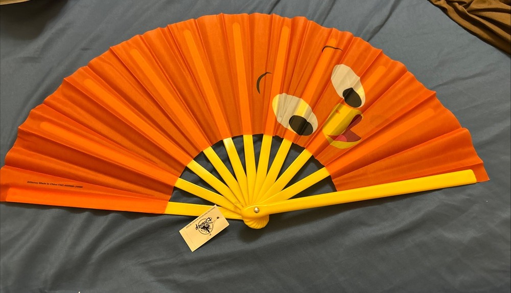 Disney Parks Orange Bird Folding Fan