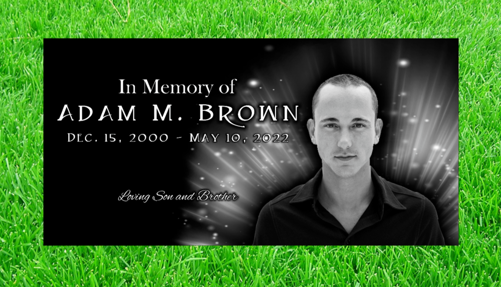 Custom Stone Memorial Grave Marker Granite Plaque Human headstone