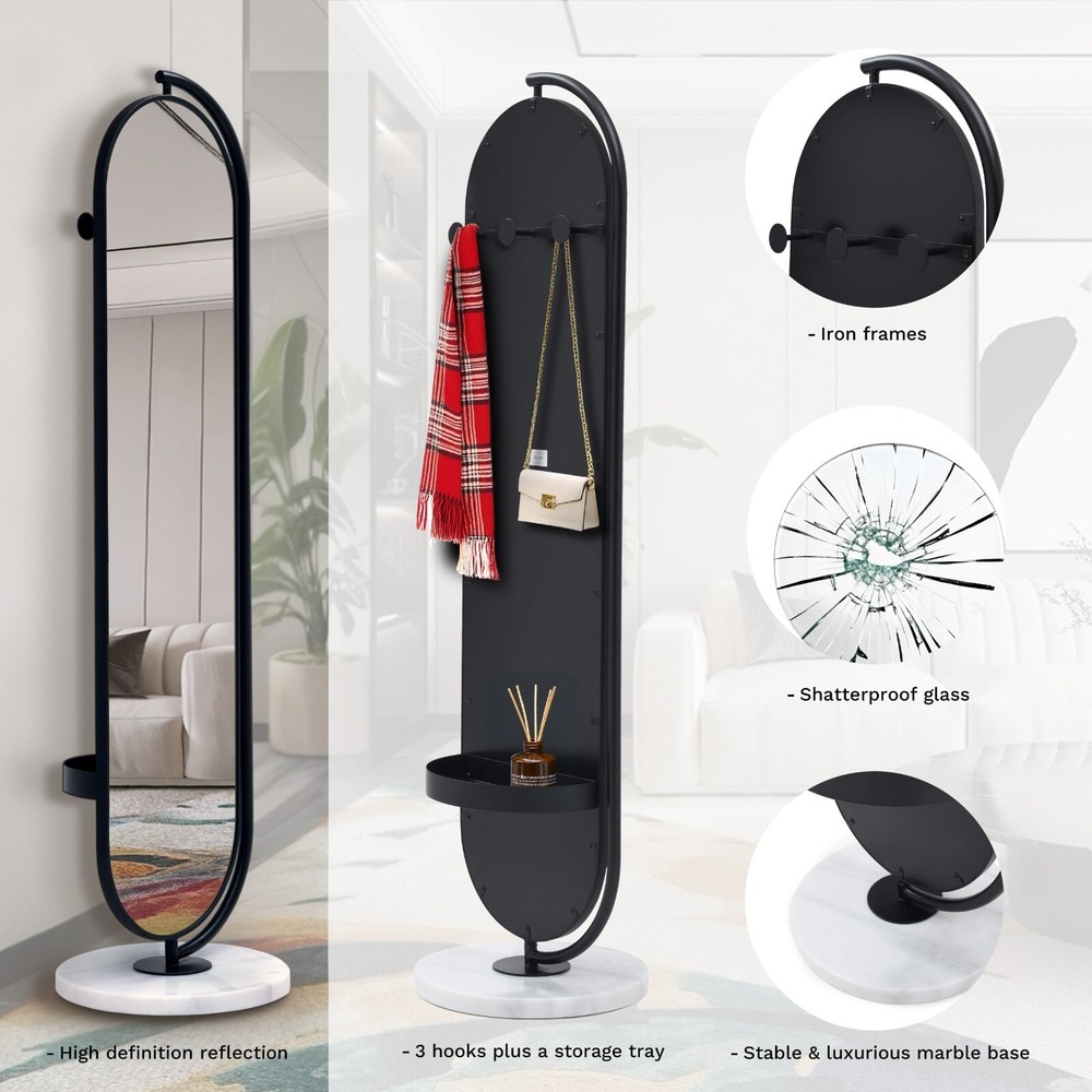 Solara Full-Length Mirror with Stand| Wardrobe Mirror |