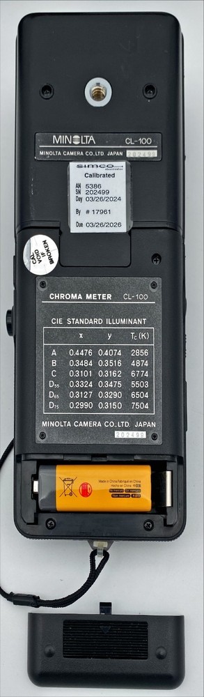 Konica Minolta CL-100 Chroma Meter with Hard Case & Accessories