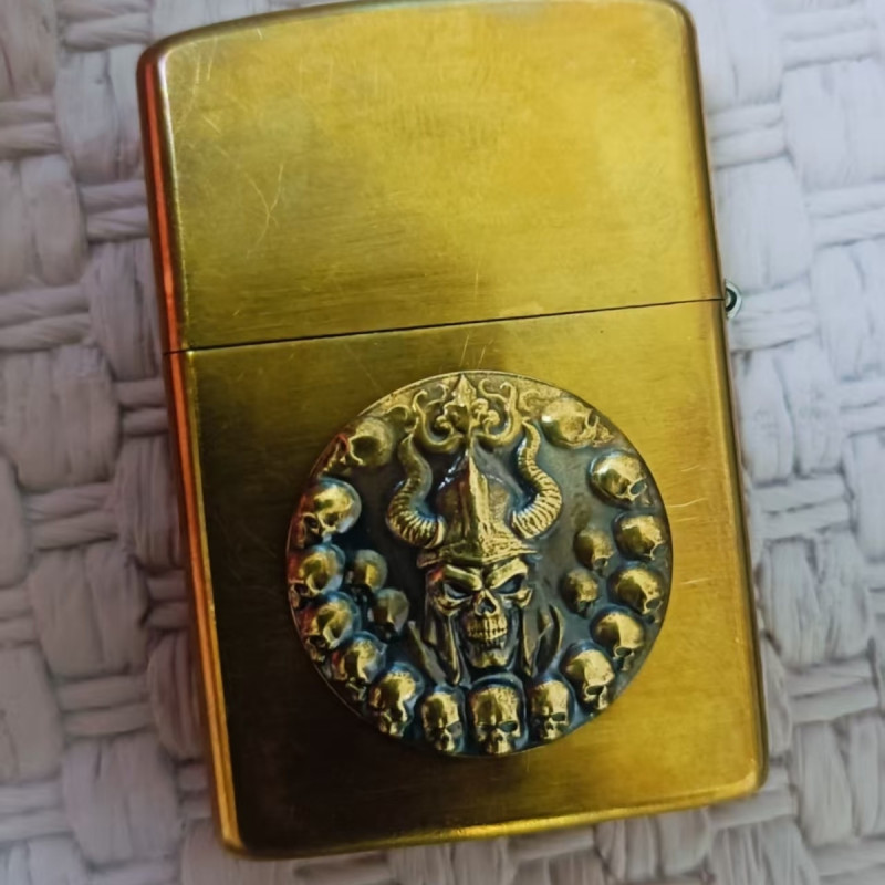 Brass Skull Pin DIY Kit (Lighter Not Included)