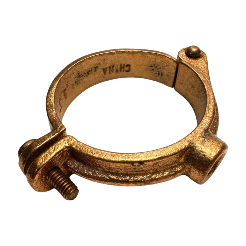 Nvent Caddy 2" Copper Plated Cast Iron Split Ring Hanger, 3/8" Mount Size