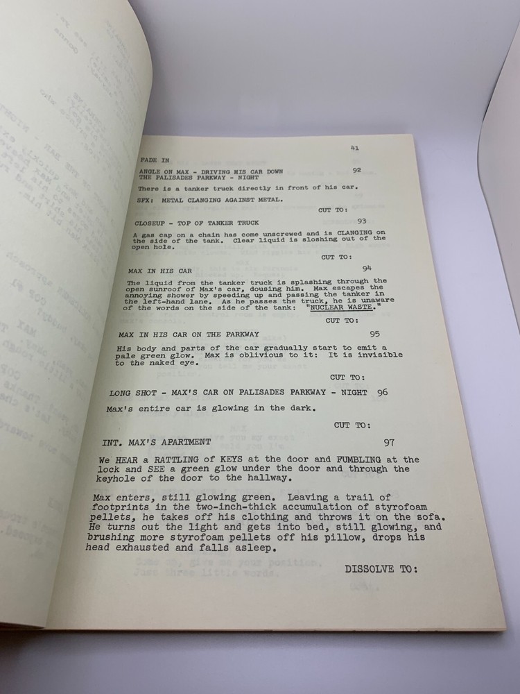 Original 1980 Modern Problems (1981) 20th Century Fox Chevy Chase Movie Script
