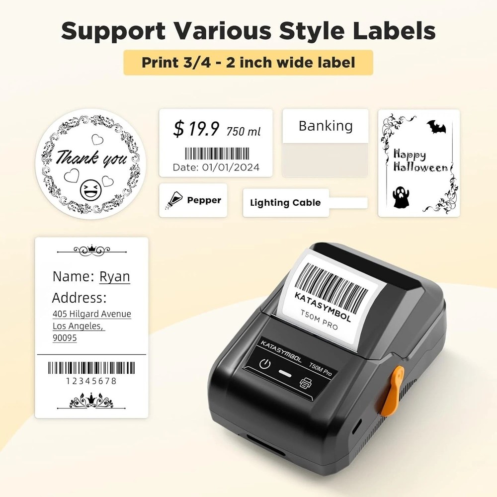 Smart Labeling Machine with App Control and Multiple Font Options for Easy Use
