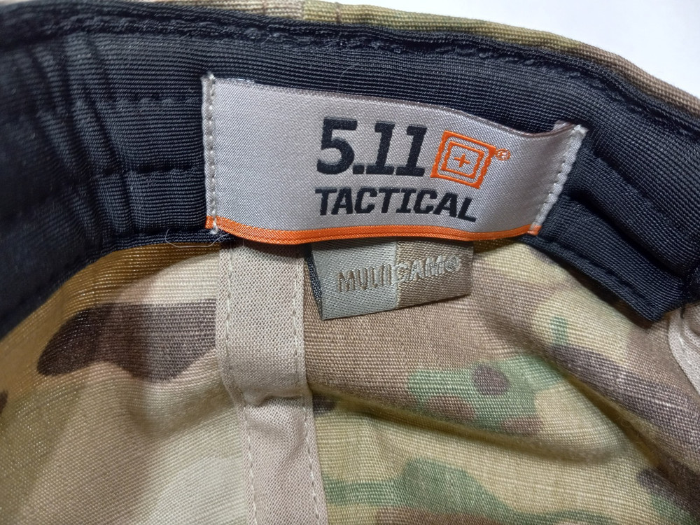 5.11 Flag Bearer Tactical Strapback Hook and Loop Patch Cap Hat Multicamo