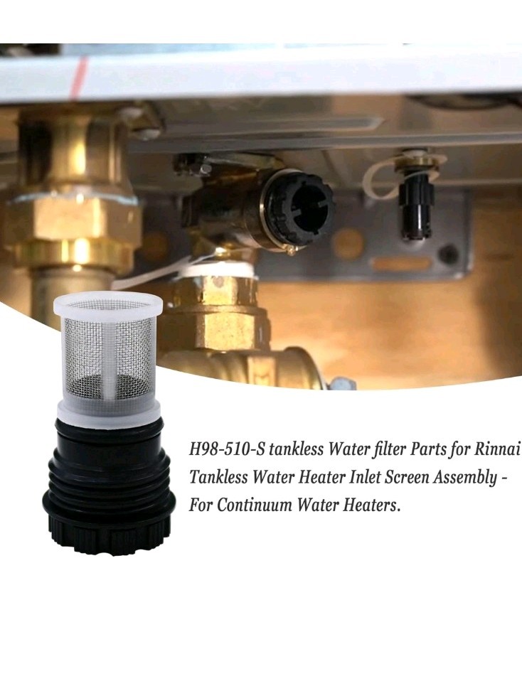 H98-510-S Tankless Water Filter Parts for Rinnai Tankless Water Heater Inlet Scr