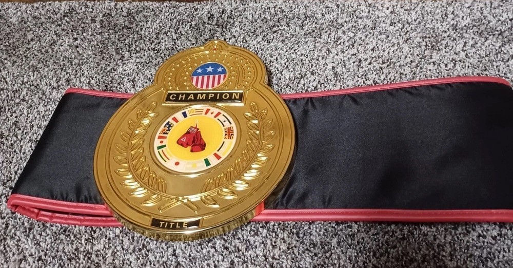 Professional Black / Red Championship TITLE Belt