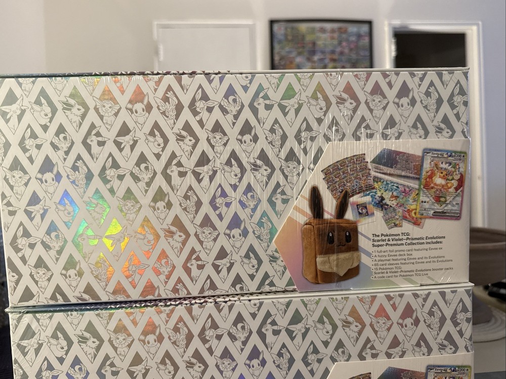 Pokemon TCG 2x Pack Lot Prismatic Evolution Super Premium Collection Box