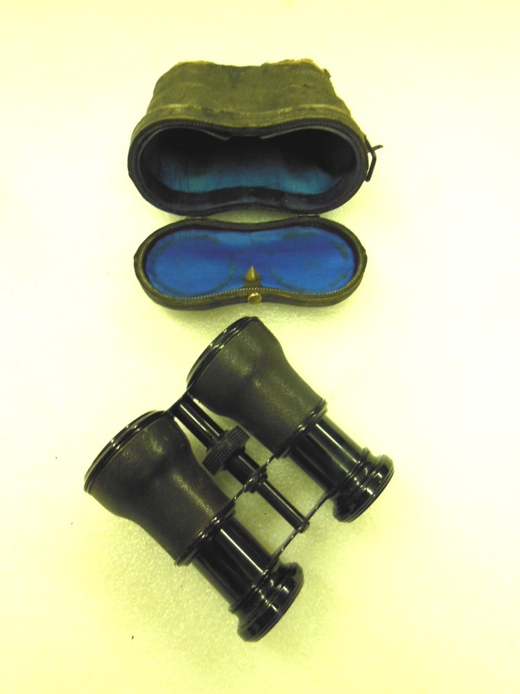 antique Opera Optical Glasses / Binoculars with Case