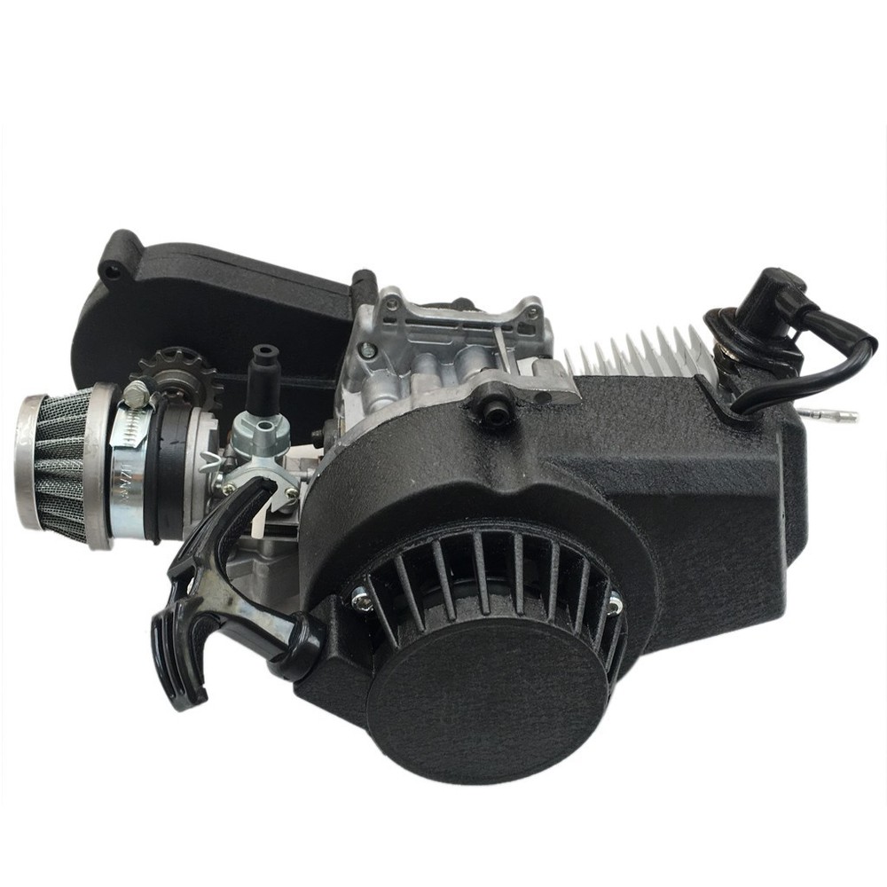 47cc 49CC 2-stroke Engine + Transmission Puller Starter Chain Pocket Rocket Bike