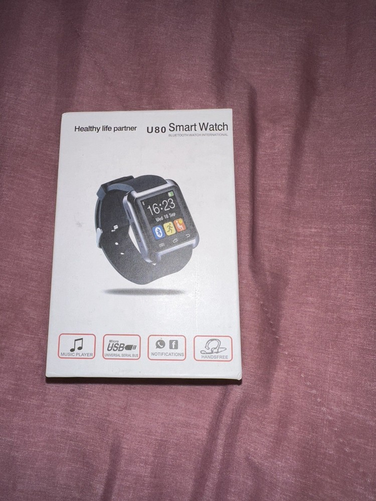 U80 Bluetooth Multi-Function Health Smart Watch in Box! White!