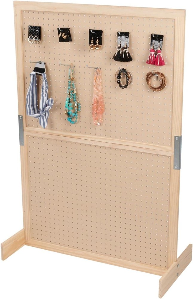 Standing Pegboard Display Craft Panel Organizer Screen 32" Wide x 48" High
