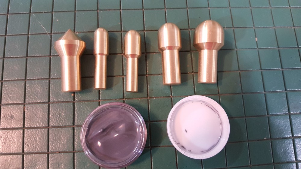 Gunsmith Tools 5 Brass Muzzle Laps-Rifle Or Pistol Crowning Kit - Lapping Crown