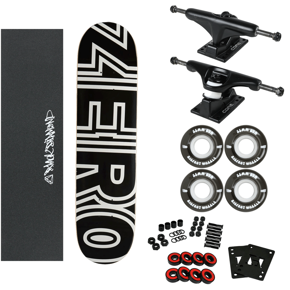 Zero Skateboard Complete Bold 8.5" with 83A Soft Wheels