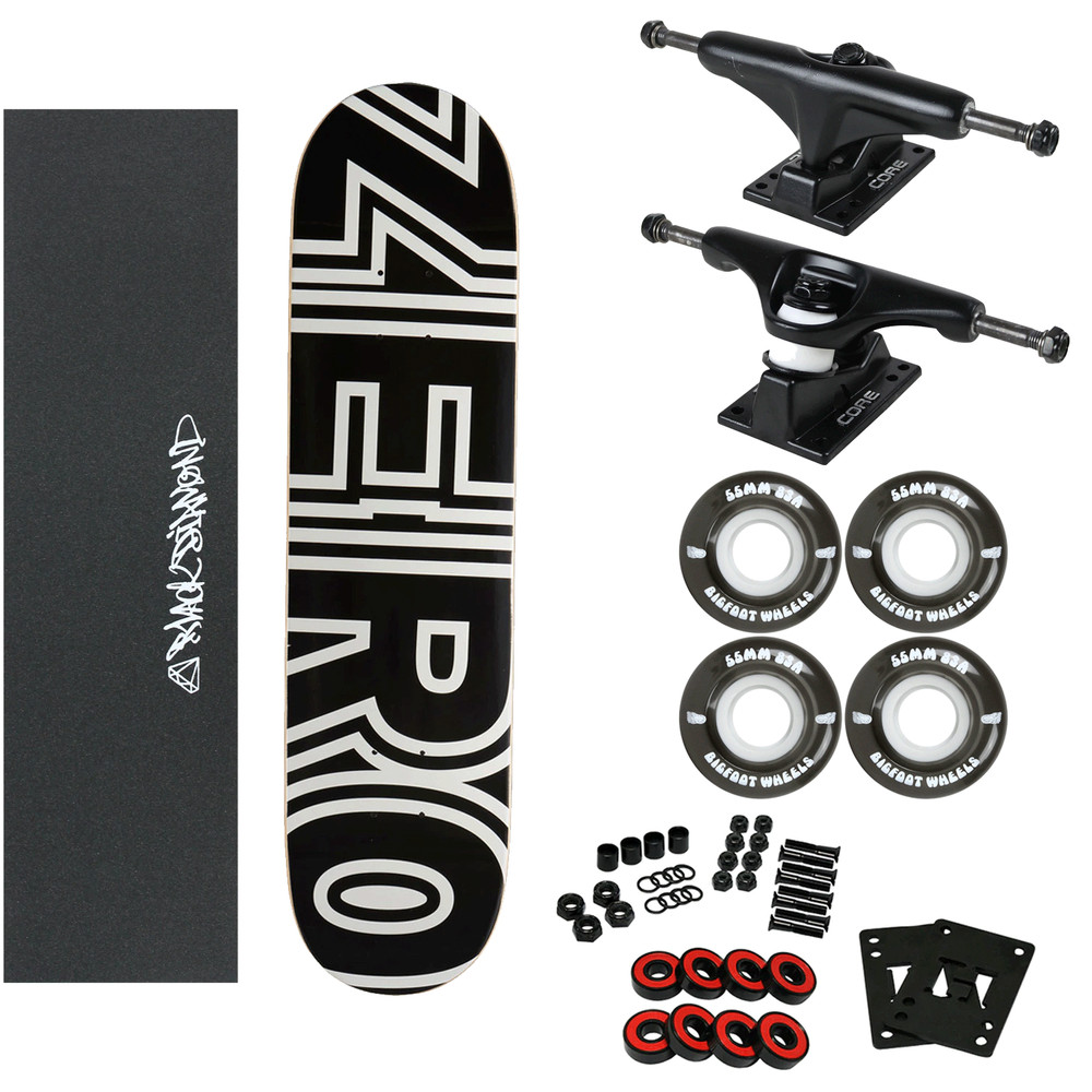 Zero Skateboard Complete Bold 8.5" with 83A Soft Wheels