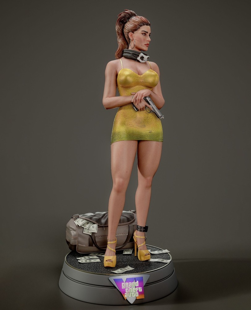Lucia Caminos Statue 3D Printed kit Unpainted/Unassembled