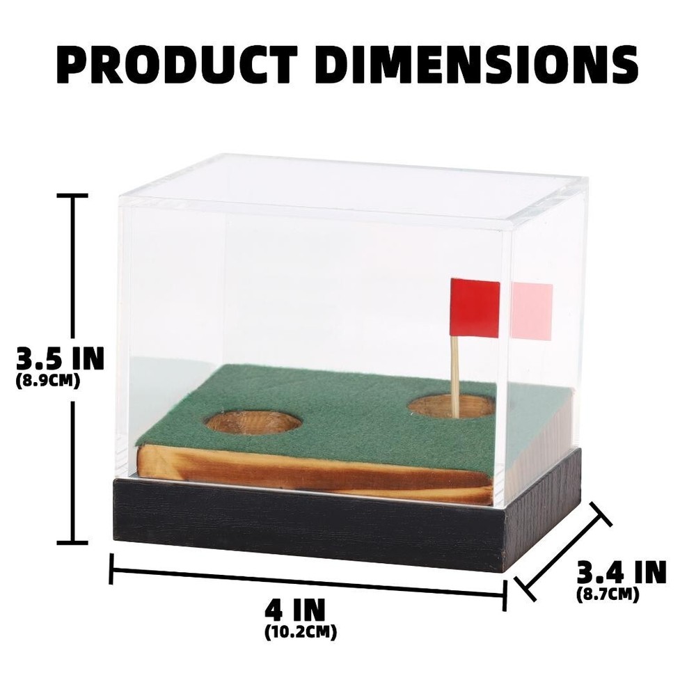 Clear Acrylic Golf Ball Memorabilia Display Case
