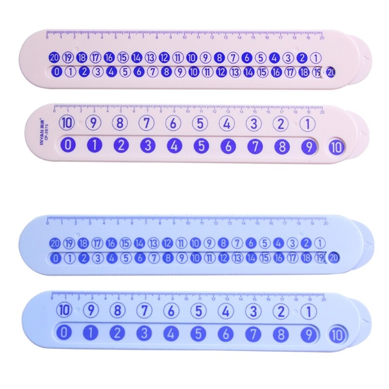 Math Learning Made Fun and Easy 2-purpose Number Decomposition Ruler for Kids