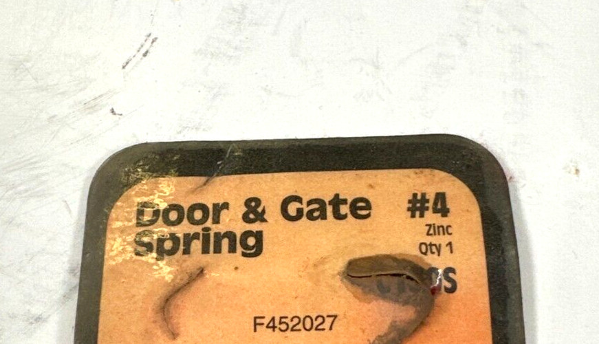 DOOR AND GATE SPRING #4 WITH HARDWARE
