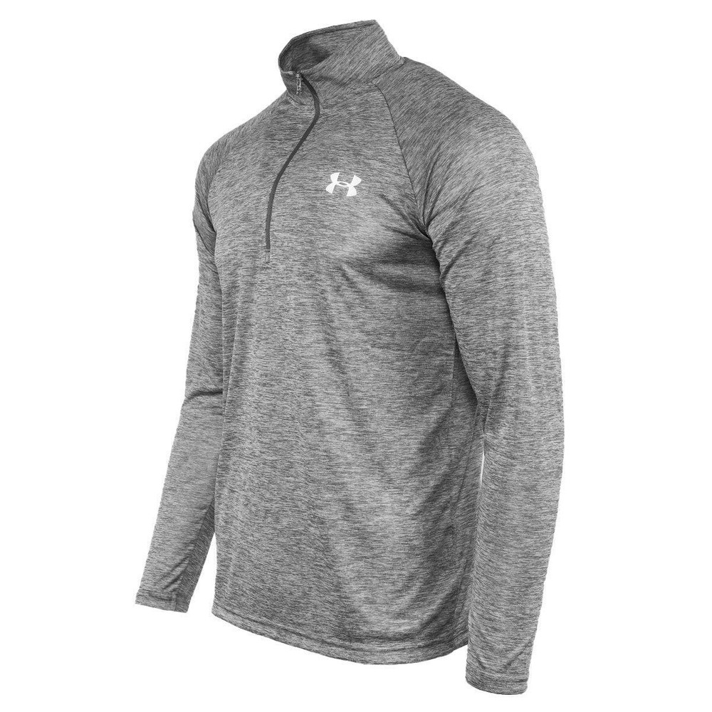 Under Armour Men's UA Tech Half Zip Pullover Top Space Dye Black L XL 2XL
