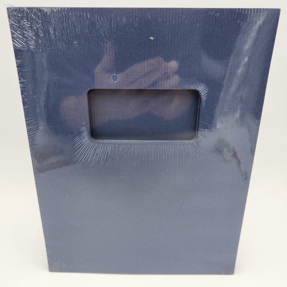 GBC Presentation Covers Universal 2001765 Window Fluted 25 Sets Navy Blue